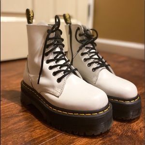 COPY - White Platform Dr. Martens